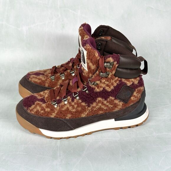 The North Face Back To Berkeley IV Boysenberry Leather Women Lace Boot Size 8 - Picture 4 of 9